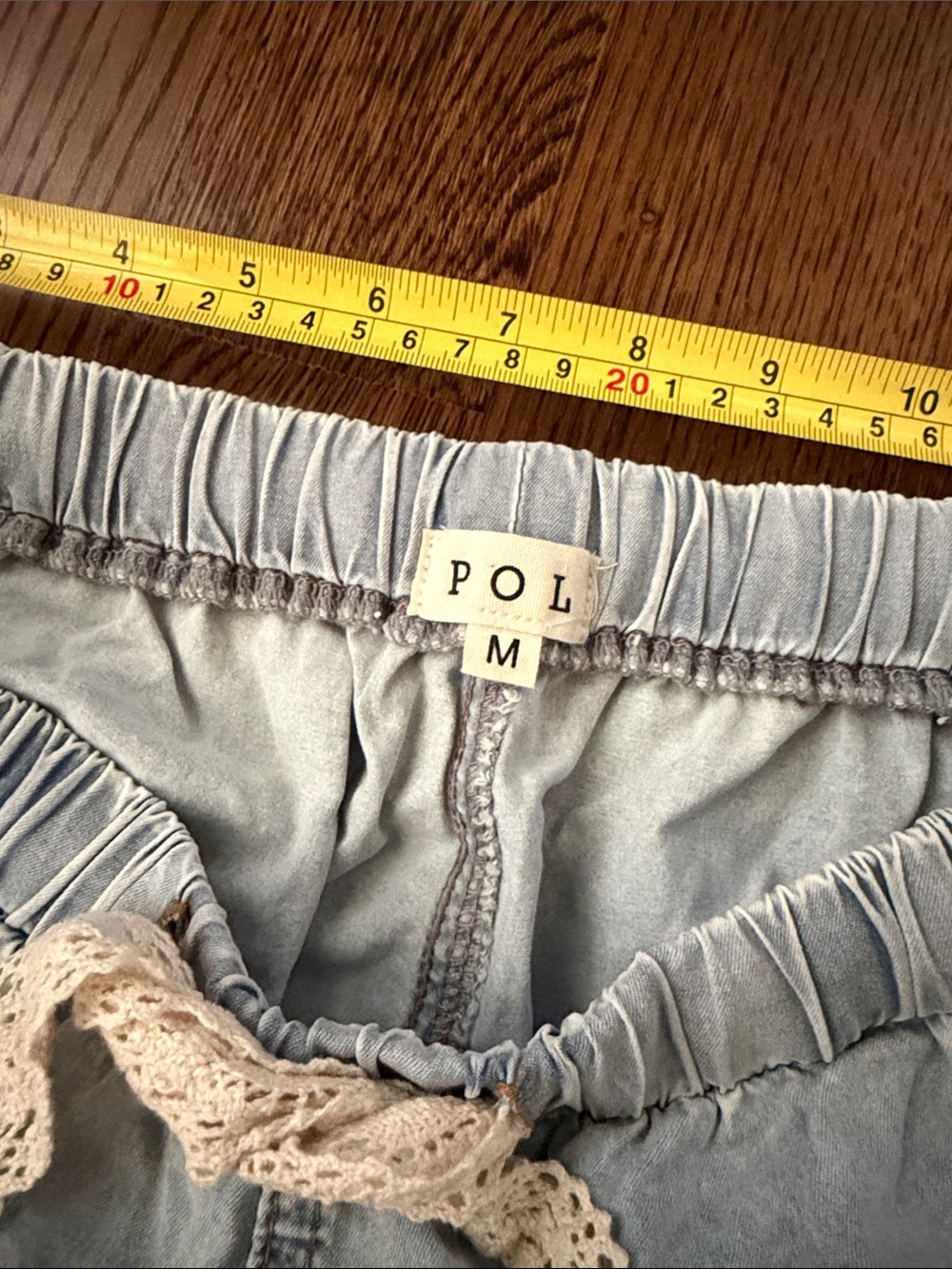 Pol chambray balloon pant jogger medium - Picture 5 of 12